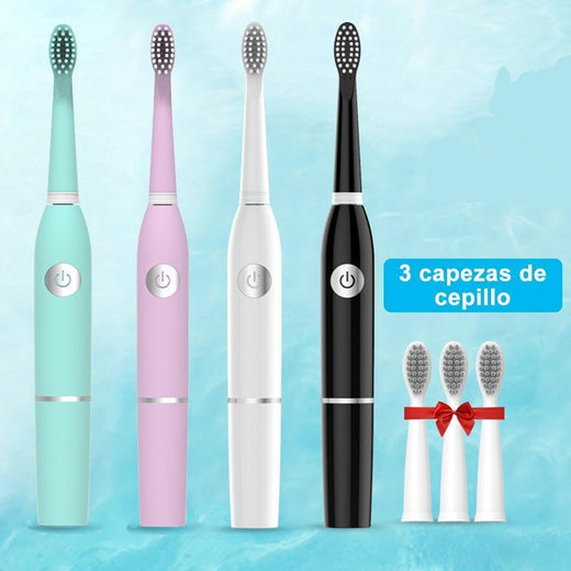 5 Modos Cepillo Dental Eléctrico de Vibración Acústica,con 3 capezas para cambiar
