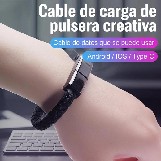Cable de carga de pulsera creativa