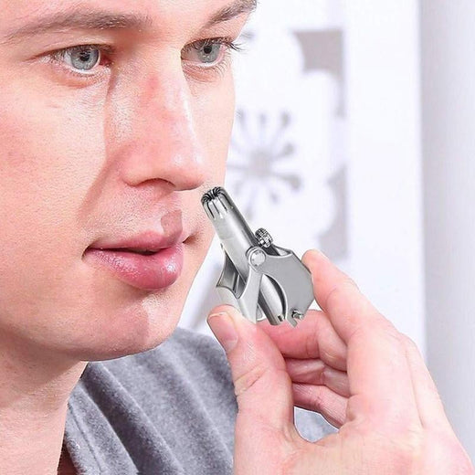 Recortadora manual de pelo de nariz de acero inoxidable