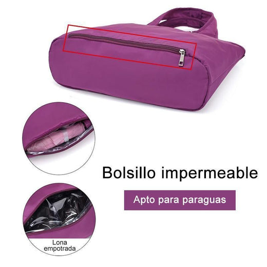Bolso de Hombro Portátil Para Mujeres de Oxford de Gran Capacidad