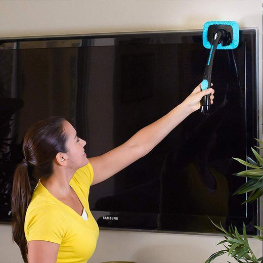 Todo en uno, Limpiador de microfibra con mango largo