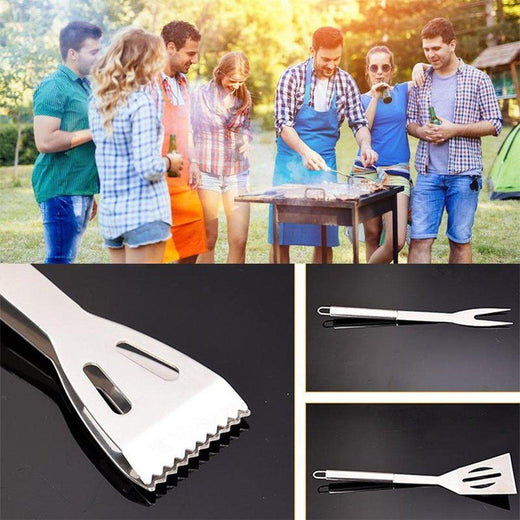 Accesorios Profecionales para barbacoa, 3 piezas con bolsa de camuflaje