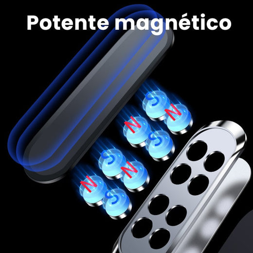 Soporte de teléfono para automóvil flexible ultra magnético