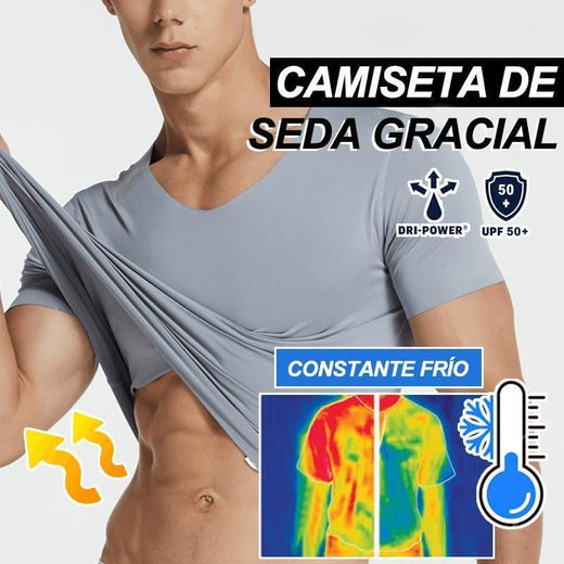 Camiseta de seda gracial