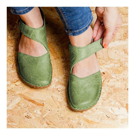 Sandalias Mary Jane con Velcro Vintage y Suaves