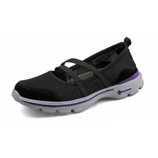 Zapatillas Planas con Tejido Elástico con suela desantilizante, Malla Transpirable.