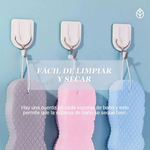 Esponja De Baño Exfoliante Súper Suave