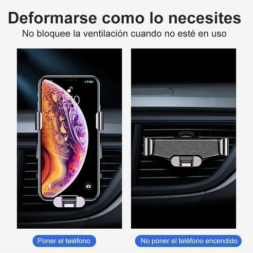 Soporte de teléfono de coche de gravedad actualizado