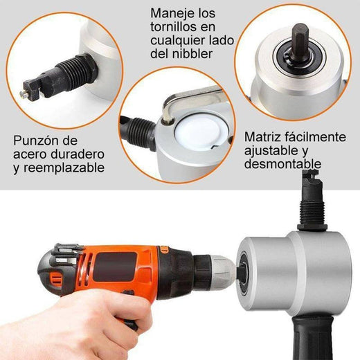 Bequee Cortador de Doble Cabeza para Chapa Metálica