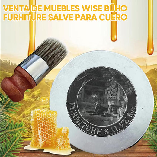 Búho Sabio Pomada y cepillo para muebles