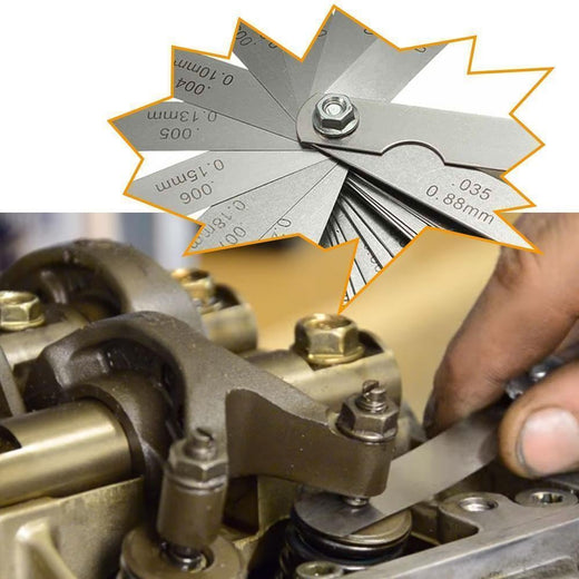 Calibrador de espesores con 32 hojas