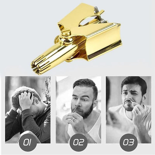 Recortadora manual de pelo de nariz de acero inoxidable