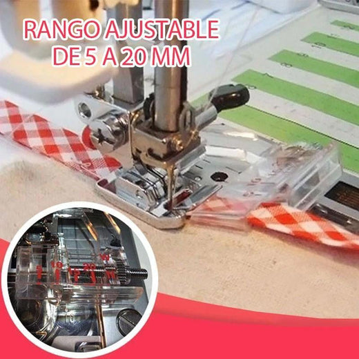 Pie prensatelas de sesgo ajustable