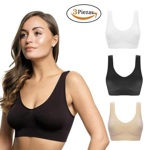 Cómodo Sujetador Inalámbrico, 3 Piezas