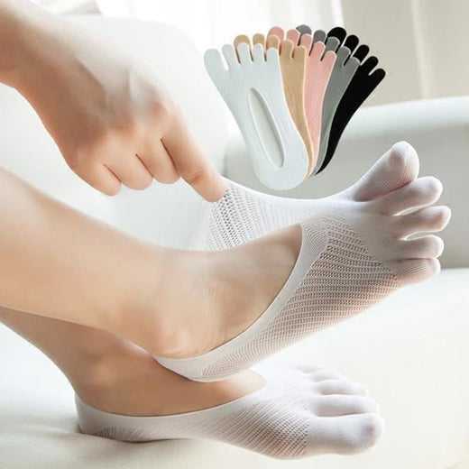 Calcetines para mujeres Corte bajo de cinco dedos