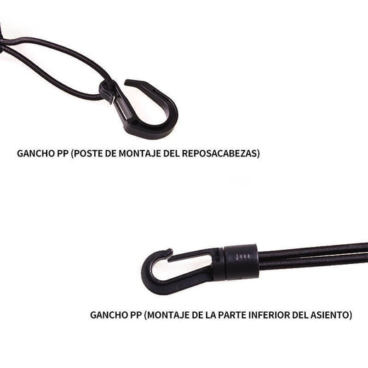 Red de almacenamiento de doble capa de asiento para automóvil