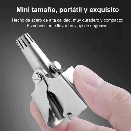 Recortadora manual de pelo de nariz de acero inoxidable
