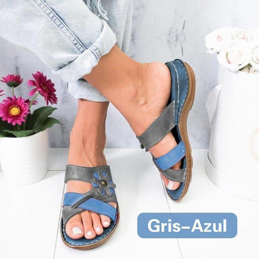 Sandalias cómodas y florales de verano para mujer
