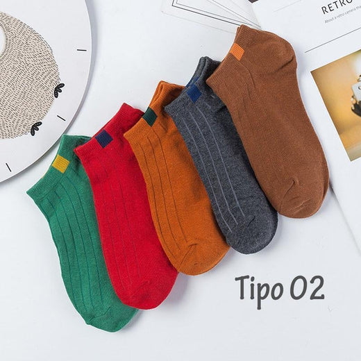 100% Algodón, 5 pares de medias de unisex
