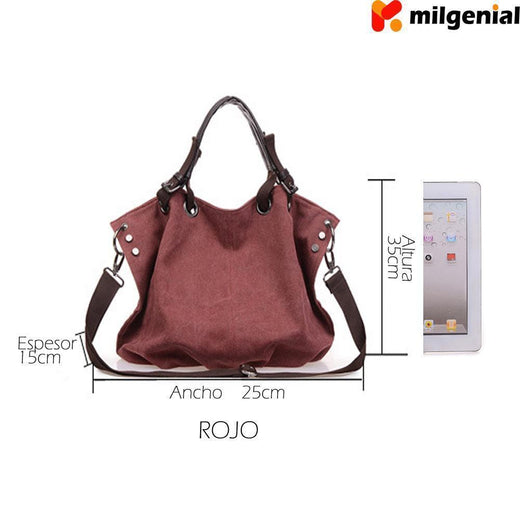 Bolso de la mano con gran capacidad y tirante