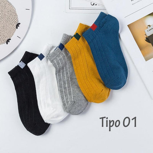 100% Algodón, 5 pares de medias de unisex