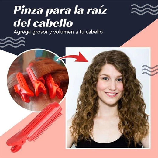 Pinza para dar volumen a la raíz del cabello