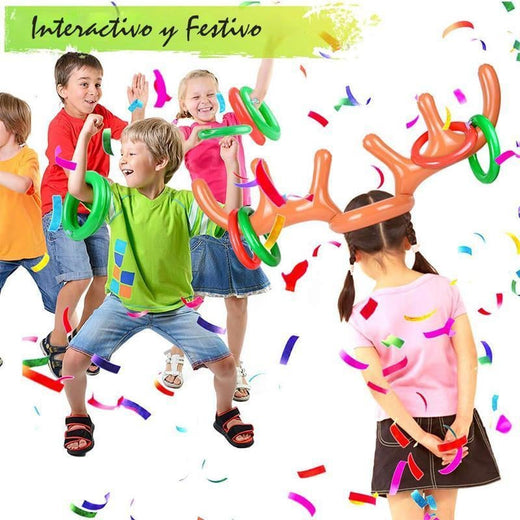 Astas de reno inflables navideñas / orejas de conejo