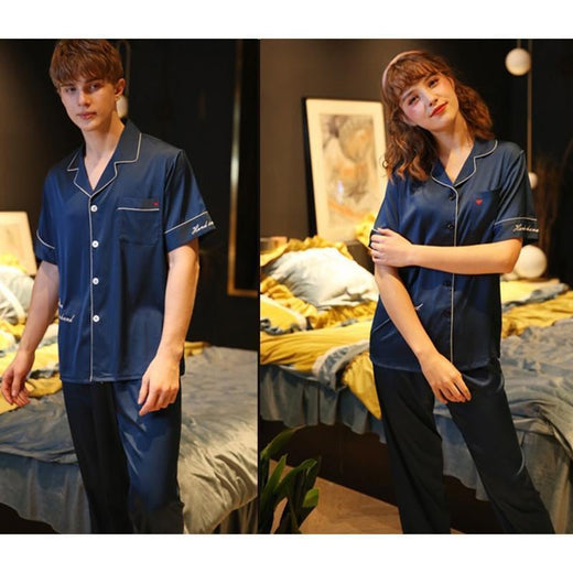 Traje de pareja pijama para el verano, transpirable y cómodo