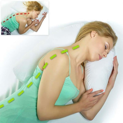 Almohada lateral terapéutica de forma U para el cuello