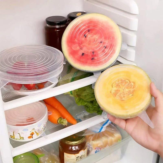 Tapas Elásticas de Silicona , 6 piezas