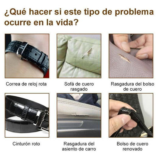 Pegamento de reparación de cuero mágico ajuste de cuero