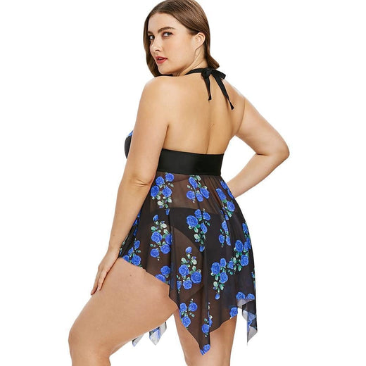 Bikini Con Estampado Floral, Traje de Bikini de Gran Tamaño