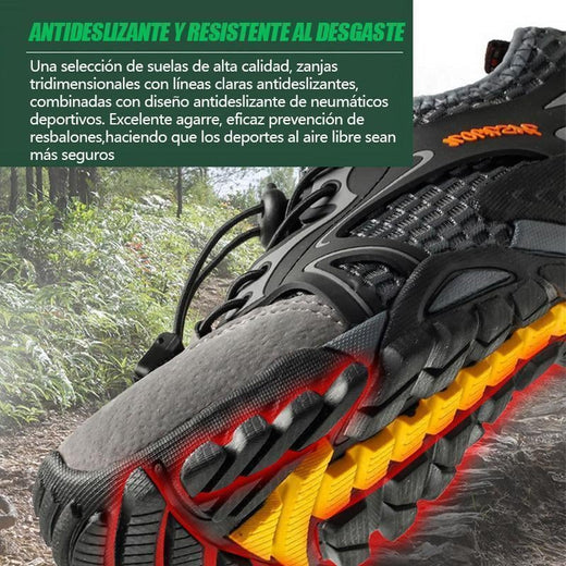 Zapatos Ligeros De Malla Transpirable Para Caminar Al Aire Libre Para Hombres