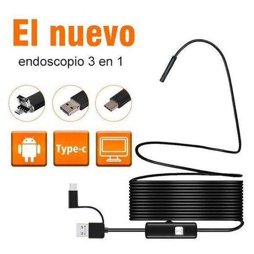 Android Endoscopio Cámara flexible e impermeable