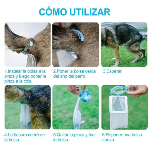 Pinza para reunir las basuras del perro