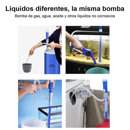 Bomba Batería de Sifón de Transferencia de Líquidos