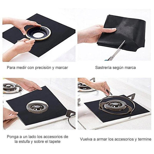 Protectores de Estufa de Gas, 4/6/10 piezas
