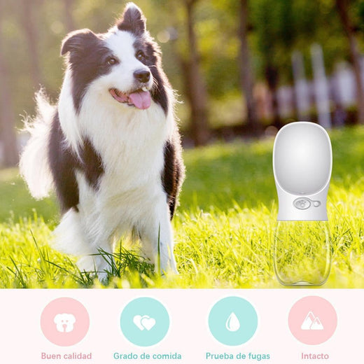 Botella de agua para mascotas portátil al aire libre