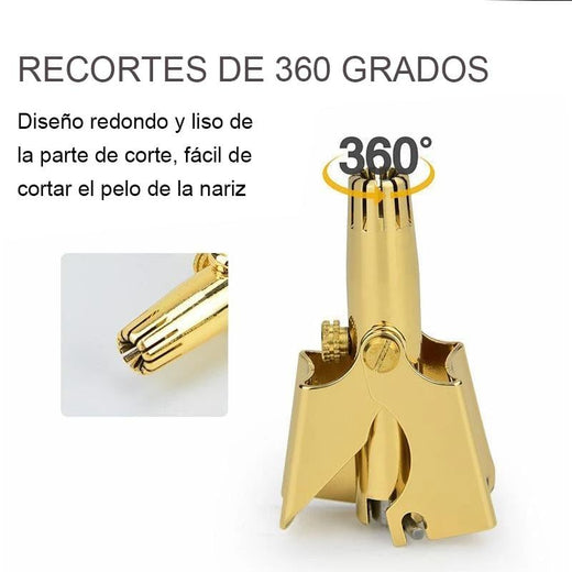 Recortadora manual de pelo de nariz de acero inoxidable