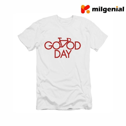 100% Algodón Camiseta Estampada de Personalidad- Good Day (Un Buen Día)