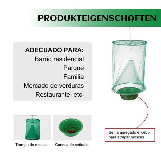 Bolsa de atrapamoscas para interiores o exteriores