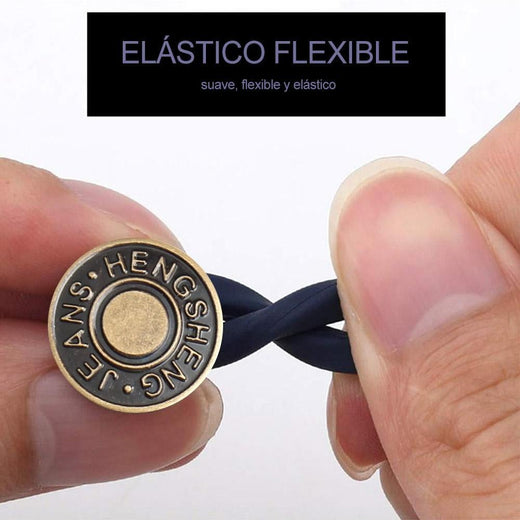 Botón retráctil de jeans (5 piezas)