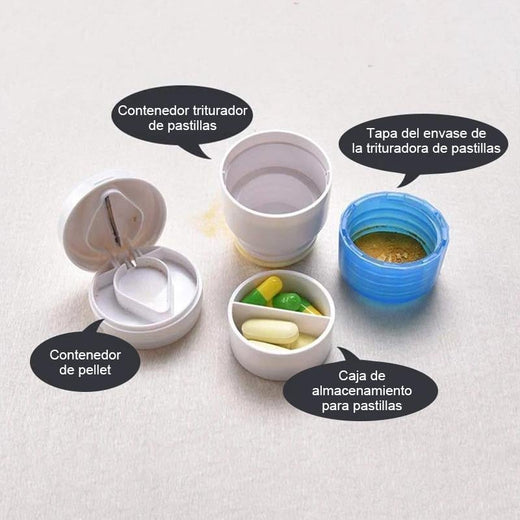 Pastillero 2 en 1 y trituradora