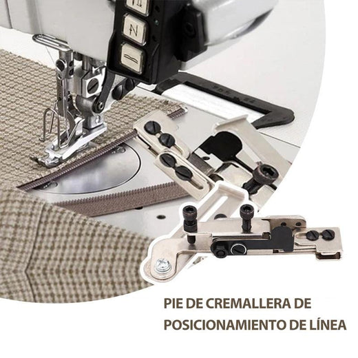 Pie de cremallera de posicionamiento de línea