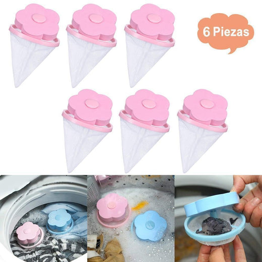 Bolsa de Filtro Removedor de Pelo y Pelusa, 3 Piezas/6 Piezas.