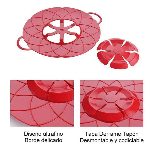 Tapa de silicona de evitar el desbordamiento