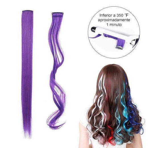 Clip de color en extensiones de cabello