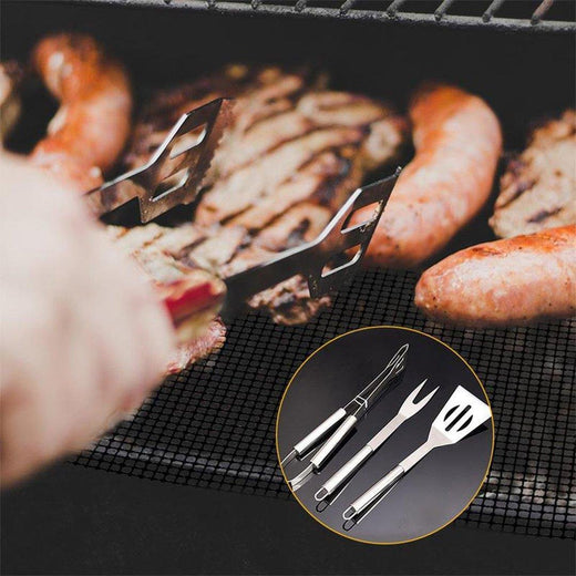 Accesorios Profecionales para barbacoa, 3 piezas con bolsa de camuflaje