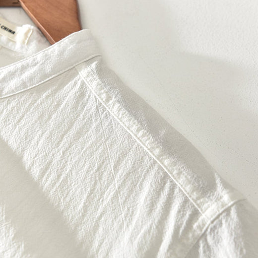 Camisa de Manga Corta de Lino