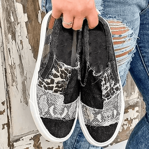 Zapatos de lona casuales Slacker de fondo plano